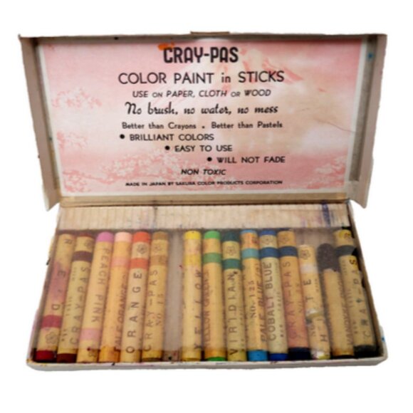 Sakura Cray-Pas Oil Pastel Crayon Set Vintage RARE DISCONTINUED - Picture 3 of 3